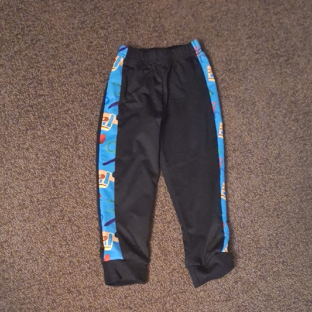 Kids Black and Blue Patterned Bottoms